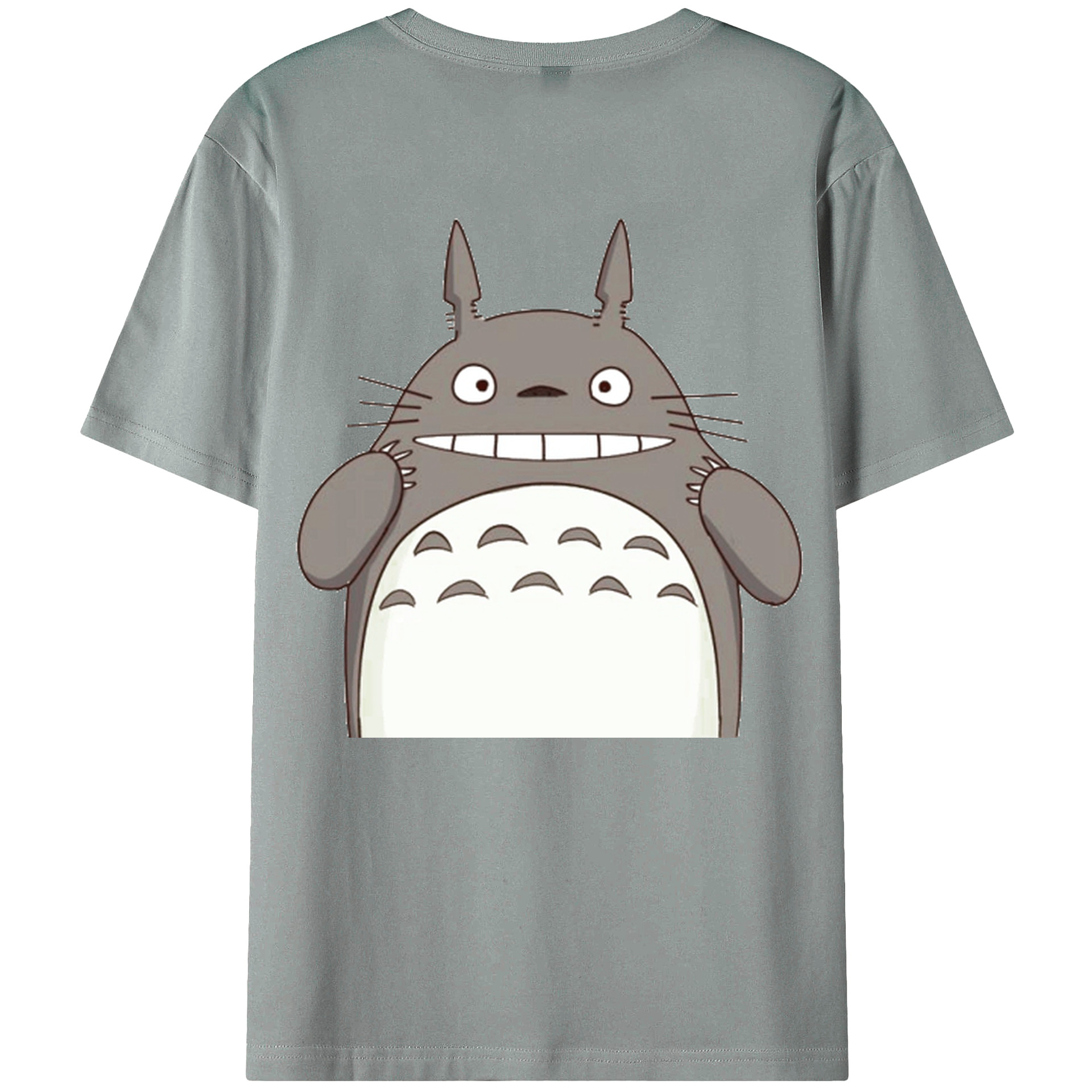 （画像用） となりのトトロ 草壁メイ 草壁サツキ My Neighbor Totoro Satsuki Kusakabe Mei Kusakabe 綿100％ メンズ半袖Tシャツ（バックプリント） 通気性